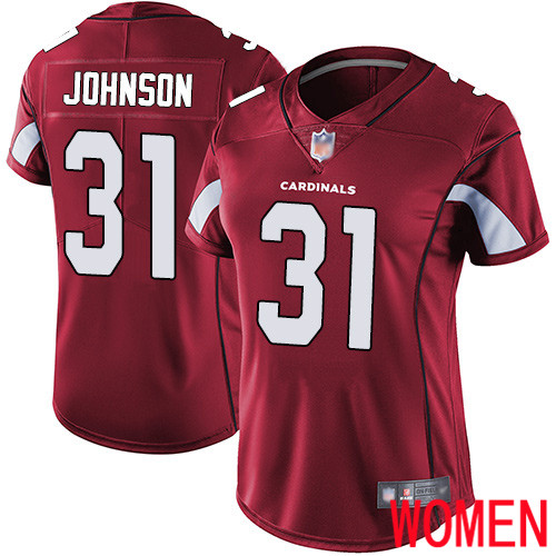 Arizona Cardinals Limited Red Women David Johnson Home Jersey NFL Football 31 Vapor Untouchable